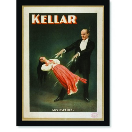 Quadro Poster Propaganda Kellar Levitation
