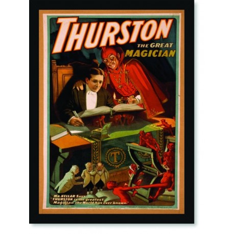 Quadro Poster Propaganda Thurston The Famous Magician 2