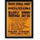 Quadro Poster Propaganda Houdini Magical Revue