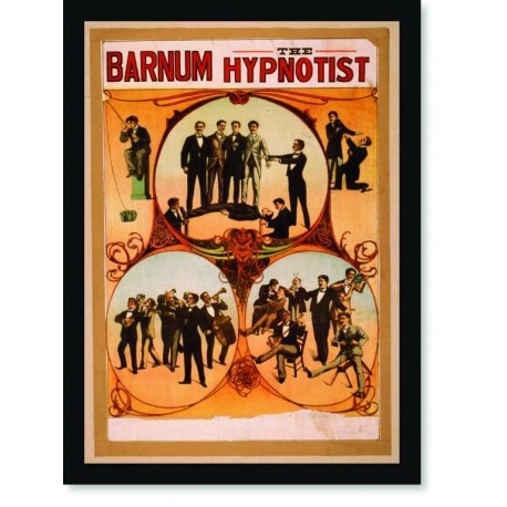 Quadro Poster Propaganda Barnum The Hypnotist