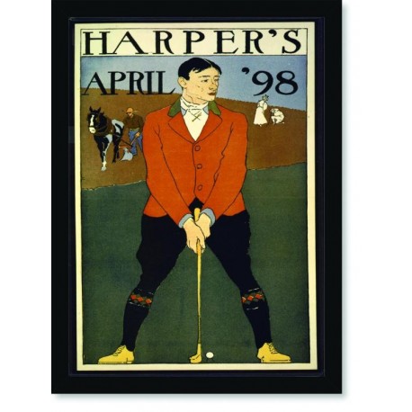 Quadro Poster Esportes Harpers April 98