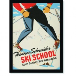 Quadro Poster Esportes Hannes Schneider Ski School