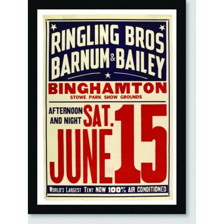 Quadro Poster Circo Ringling Bross June 15