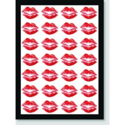Quadro Poster Pop Art Beijos