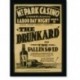 Quadro Poster Propaganda Bebidas The Drunkard
