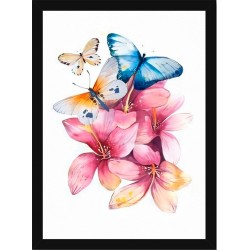 Quadro Poster Art Digital Abstrato 8075