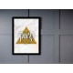 Quadro Poster Art Digital Abstrato 8079