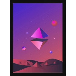 Quadro Poster Art Digital Abstrato 8135