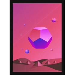 Quadro Poster Art Digital Abstrato 8136