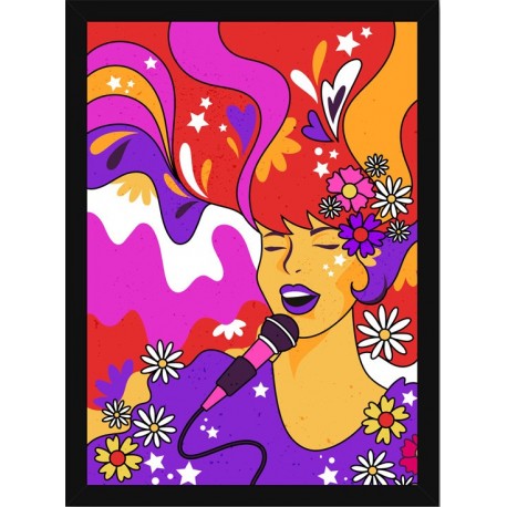 Quadro Poster Art Digital Abstrato 8140