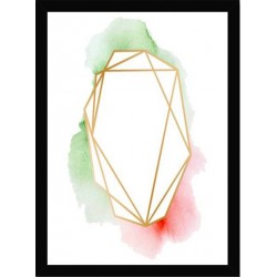 Quadro Poster Art Digital Geometrico 8225