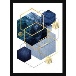 Quadro Poster Art Digital Geometrico 8234