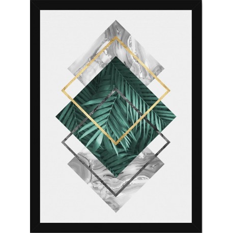 Quadro Poster Art Digital Geometrico 8236