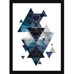 Quadro Poster Art Digital Geometrico 8240