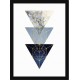 Quadro Poster Art Digital Três Triangulos 8337