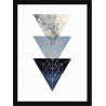 Quadro Poster Art Digital Três Triangulos 8337