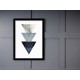 Quadro Poster Art Digital Três Triangulos 8337