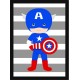 Quadro Poster Infantil Capitão América 8350