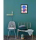 Quadro Poster Infantil Capitão América 8350