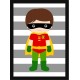 Quadro Poster Infantil Robin 8352