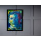 Quadro Poster Personalidades Senna Aquarela 8356