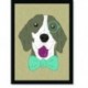 Quadro Poster Pop Art Cachorro gravata borboleta
