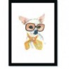 Quadro Poster Pop Art Cachorro oculos