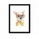 Quadro Poster Pop Art Cachorro oculos