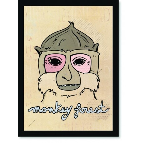 Quadro Poster Pop Art Monkey forest