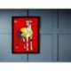 Quadro Poster Pop Art Cachorro Patchwork