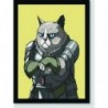 Quadro Poster Pop Arte Gato Medieval