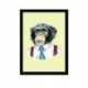 Quadro Poster Pop Art Macaco Gravata