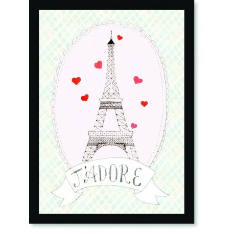 Quadro Poster Pop Art Torre Eifell