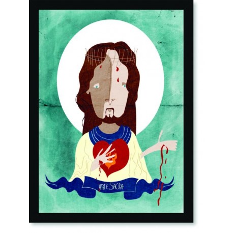Quadro Poster Pop Art Jesus Arte Sacra