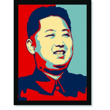 Quadro Poster Pop Art Kim Jong-Um