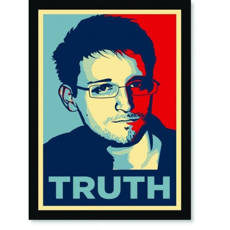 Quadro Poster Pop Art Edward Snowden