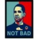 Quadro Poster Pop Art Obama Not Bad