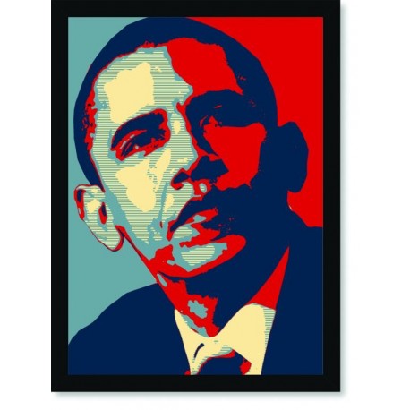 Quadro Poster Pop Art Obama
