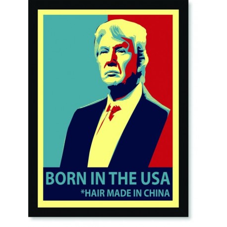 Quadro Poster Pop Art Donald Trump