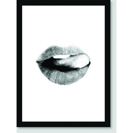 Quadro Poster Pop Art Boca Beijo