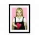 Quadro Poster Pop Art Menina Coração