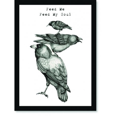 Quadro Poster Pop Art Feed Me Feed My Soul