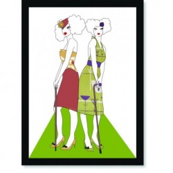 Quadro Poster Pop Art Mulheres de Bengala