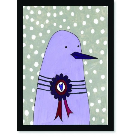 Quadro Poster Pop Art Passaro Premiado