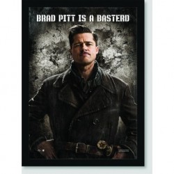 Quadro Poster Cinema Brad Pitt Basterd