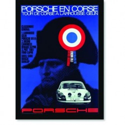 Quadro Poster Carros Porsche En Corse de Napoleon