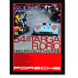Quadro Poster Carros Porsche Targa Florio 54