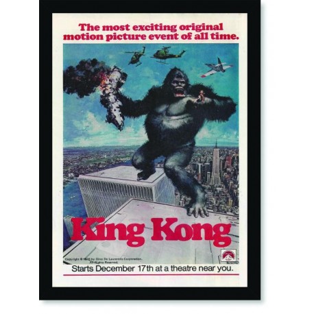 Quadro Poster Cinema King Kong 1976