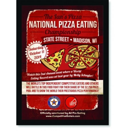 Quadro Poster Cozinha National Pizza Eating