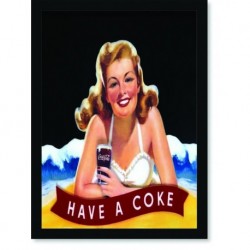 Quadro Poster Cozinha Have a Coke